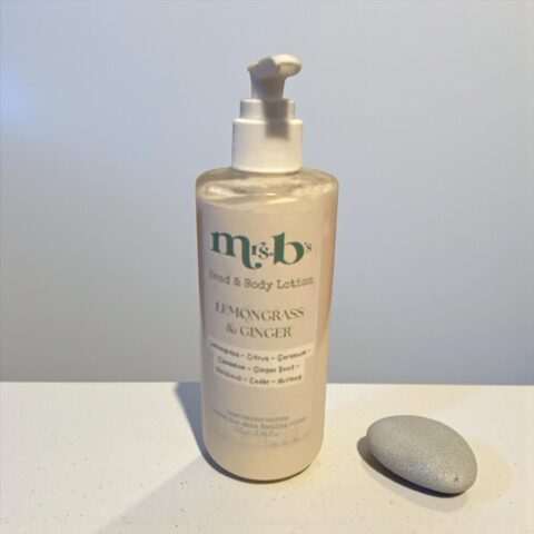 Lemongrass and ginger hand and body lotion