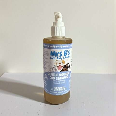 Gentle nourish dog shampoo coconut and lemongrass