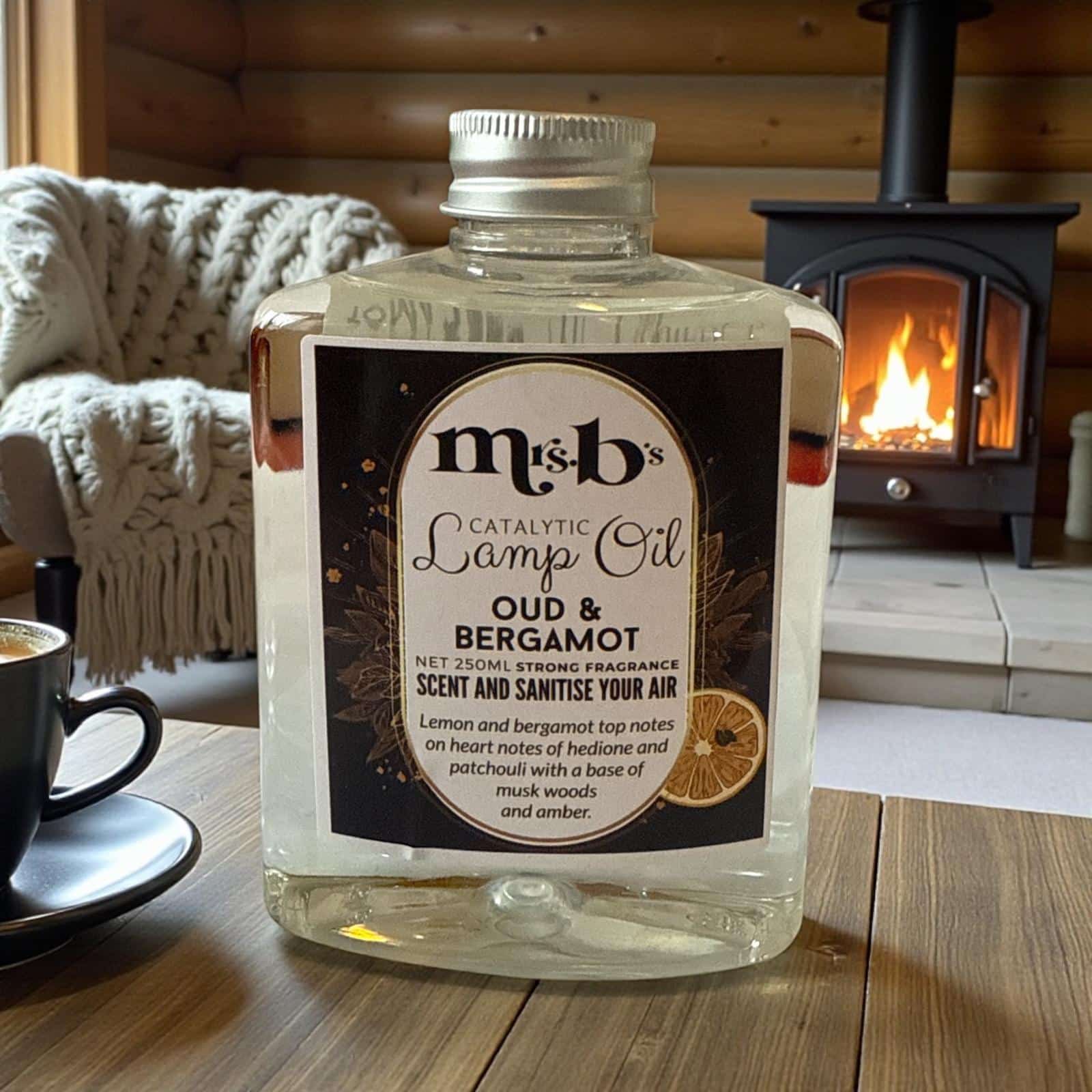 Oud & bergamot fragrance lamp oil